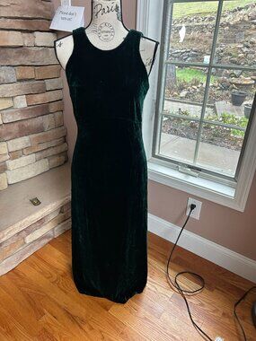 Velvet Green Dress